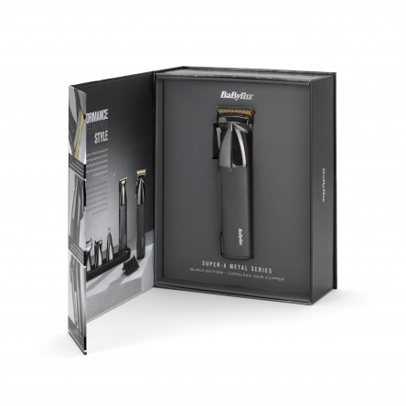 BaByliss Super-X Metal Vezeték nélküli hajvágó - Black edition