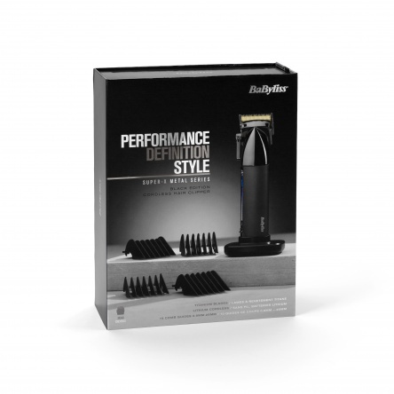 BaByliss Super-X Metal Vezeték nélküli hajvágó - Black edition