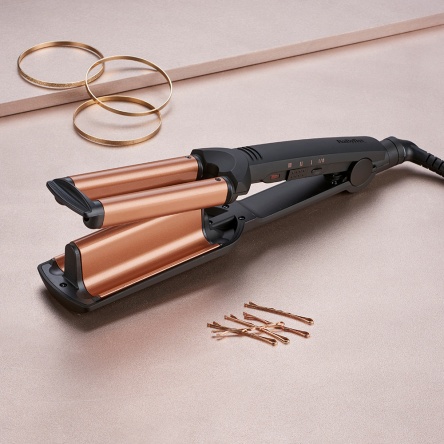 BaByliss Rose Gold Deep Waves tourmaline kerámia hullámvas