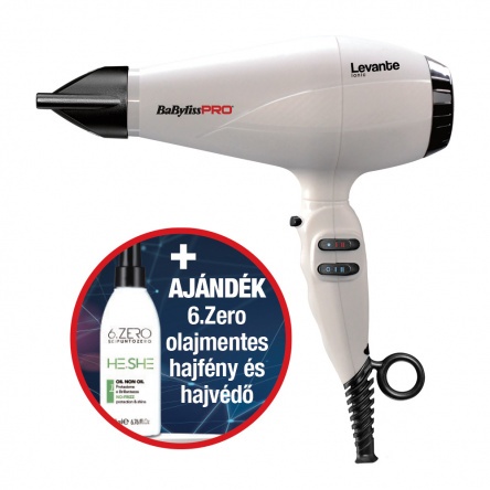 BaByliss PRO Levante Ionos hajszárító 2100W fehér