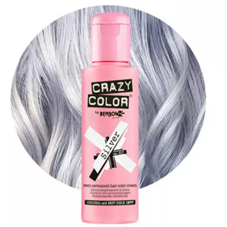 Crazy Color hajszínező 100ml No.027 - Silver