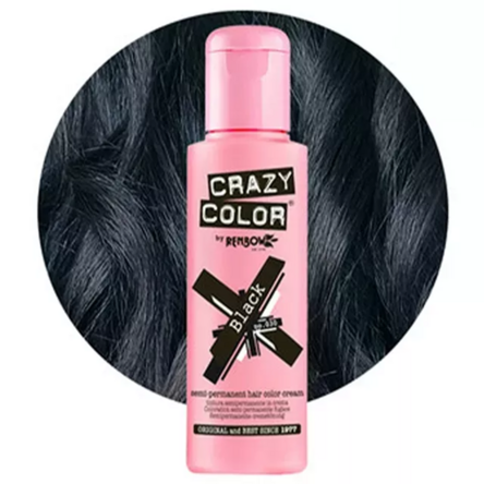 Crazy Color hajszínező 100ml No.030 - Black