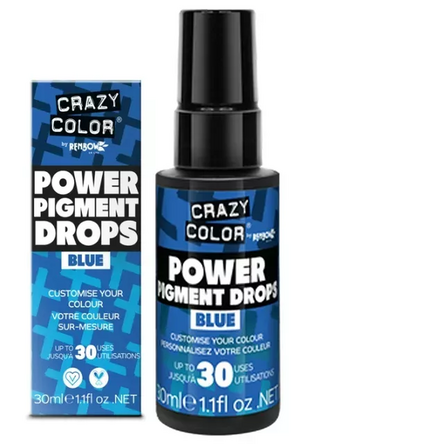 Crazy Color Power Pigment Drops Színpigment Cseppek Blue - Kék 30ml