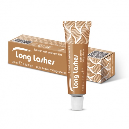 Long Lashes szempilla és szemöldökfesték VILÁGOSBARNA 15ml