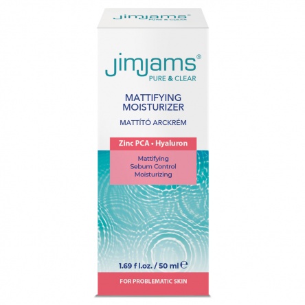 JimJams Pure & Clear Mattító hidratáló arckrém 50 ml