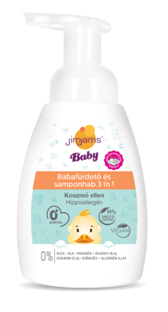 JimJams Baby Babafürdető és samponhab 3in1 250ml