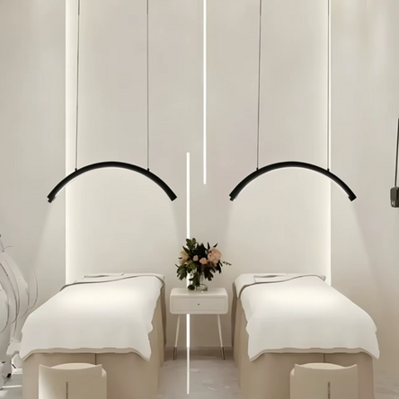 Long Lashes mennyezeti Moon Pro szempillás lámpa- fekete