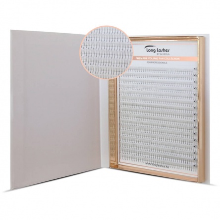 Long Lashes 3D Premium Promade Volume Fans D/0,07 8mm