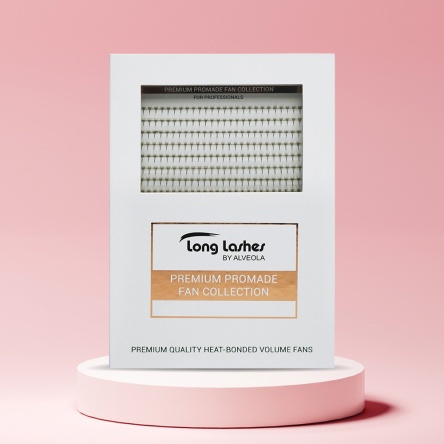 Long Lashes 4D Premium Promade Volume Fans CC/0,05 9mm