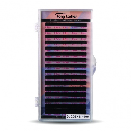 Long Lashes Premium Rapid Volume pilla D/0,05 7-13mm