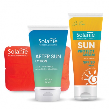 Solanie Sun Duo napozó szett SPF30 + ajándék strandpárna