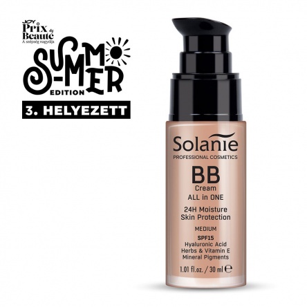 Solanie BB krém hialuronsavval és fényvédővel SPF15 - médium 30ml