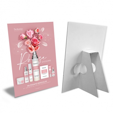 Solanie Rózsa Exoszóma asztali plakát kitámasztó lábbal A4