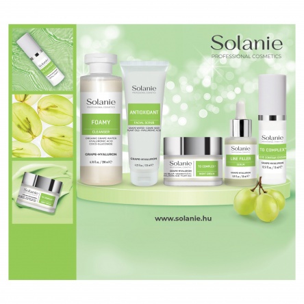 Solanie asztali displayhez Szőlő-hialuron grafika