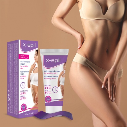X-Epil Szőrtelenítő krém arcra/bikini vonalra 40ml