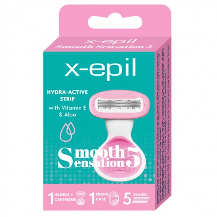 X-Epil Smooth Sensation 5 pengés női mini borotva tokkal 1db