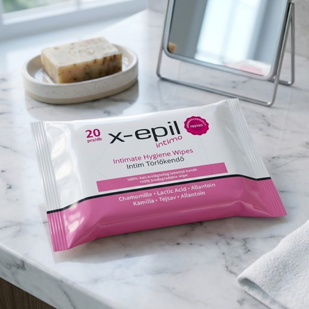 X-Epil Intimo Intim törlőkendő 20db
