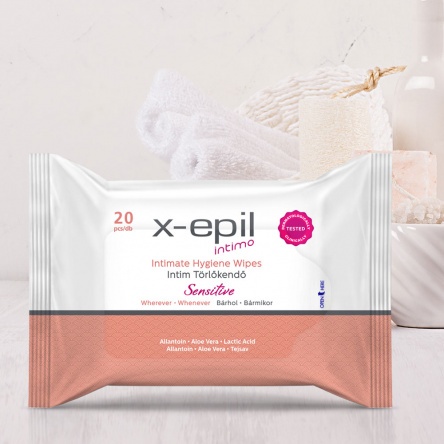 X-Epil Intimo Intim törlőkendő - sensitive 20db