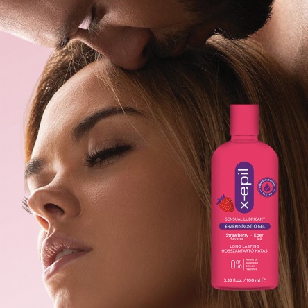 X-Epil Érzéki síkosító gél eper ízű  100ml