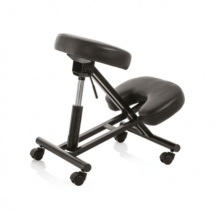 Ergonomikus gurulós térdeplőszék fekete