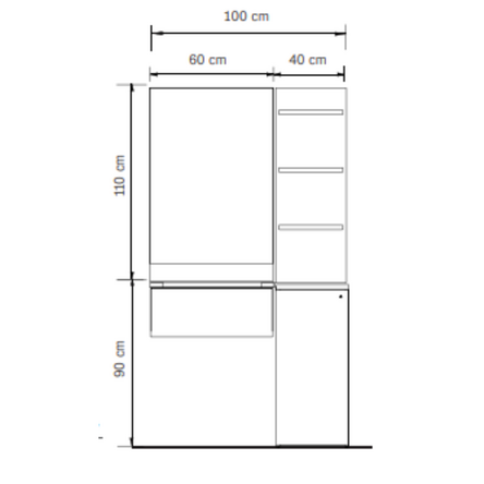 Capital szalon állomás fekete&tölgy