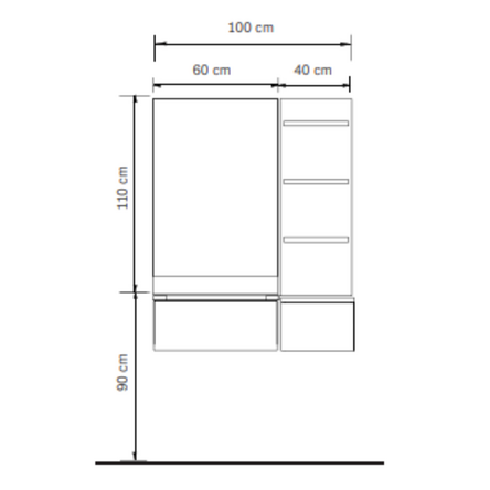 Essential szalon állomás vörösfenyő&fehér