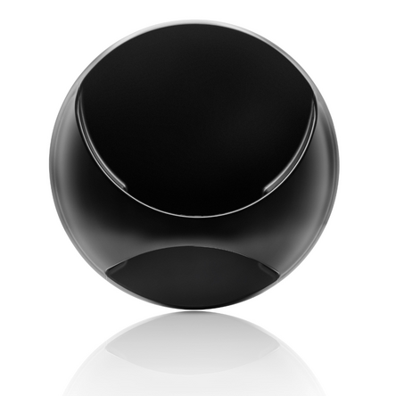 Kerek kézi tükör gumírozott szél 27 cm