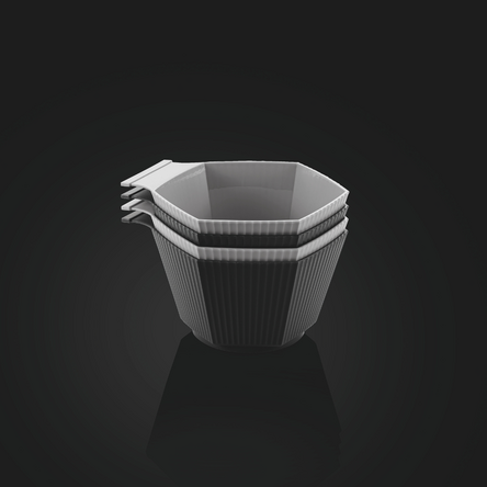 Color 4db 750 ml szilikon festő tál és szilikon tapadókorongos tartó