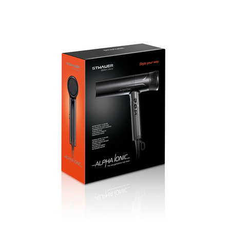 Sthauer Alpha Ionic Black Professzionális Ionos Hajszárító