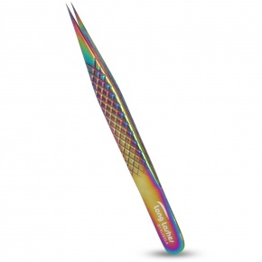 Long Lashes szempilla csipesz egyenes - multicolor, 12cm