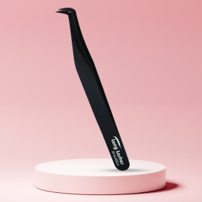 Long Lashes 90 fokos Volume Pro szempilla csipesz –fekete