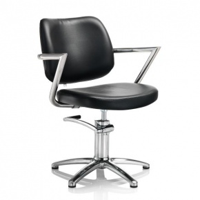 Hair Square fekete fodrász szék - csillag talppal