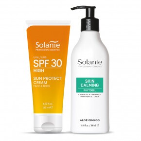 SOLANIE ÉRZÉKENY BŐRRE NAPVÉDELEM SPF30 & BŐRNYUGTATÁS DUÓ CSOMAG