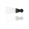 Comb Frizzy Hair fémfogú emelő fésű göndör hajra 19,5 cm